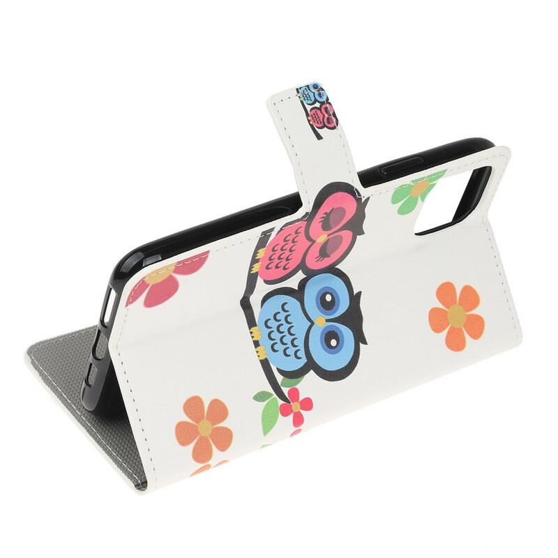 Housse iPhone 11 Pro Couple de Hiboux