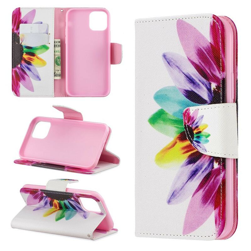 Housse iphone 11 Pro Fleur Aquarelle