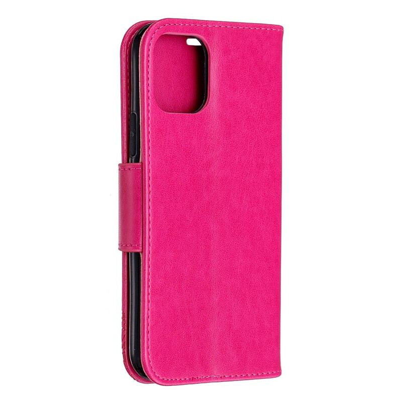 Housse iPhone 11 Pro Papillons Imprimés à Lanière