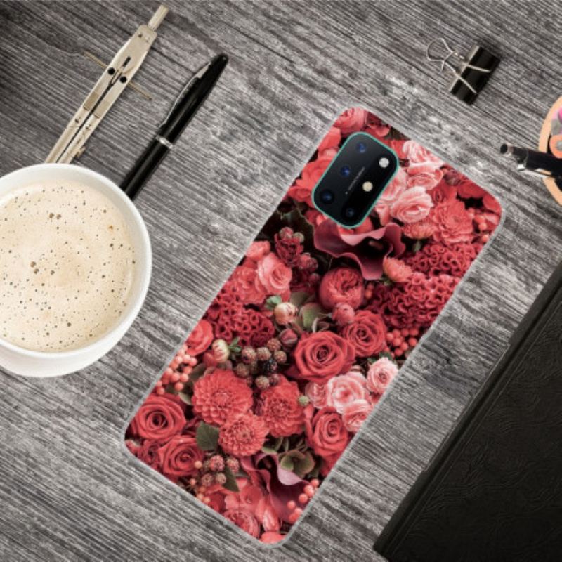 Coque OnePlus 8T Fleurs Intenses