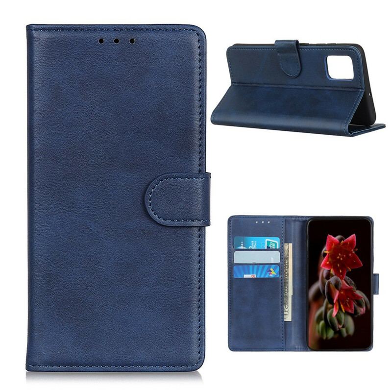 Housse OnePlus 8T Effet Cuir Mat Rétro