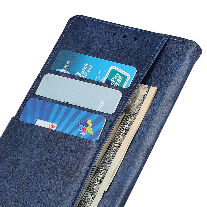 Housse OnePlus 8T Effet Cuir Mat Rétro
