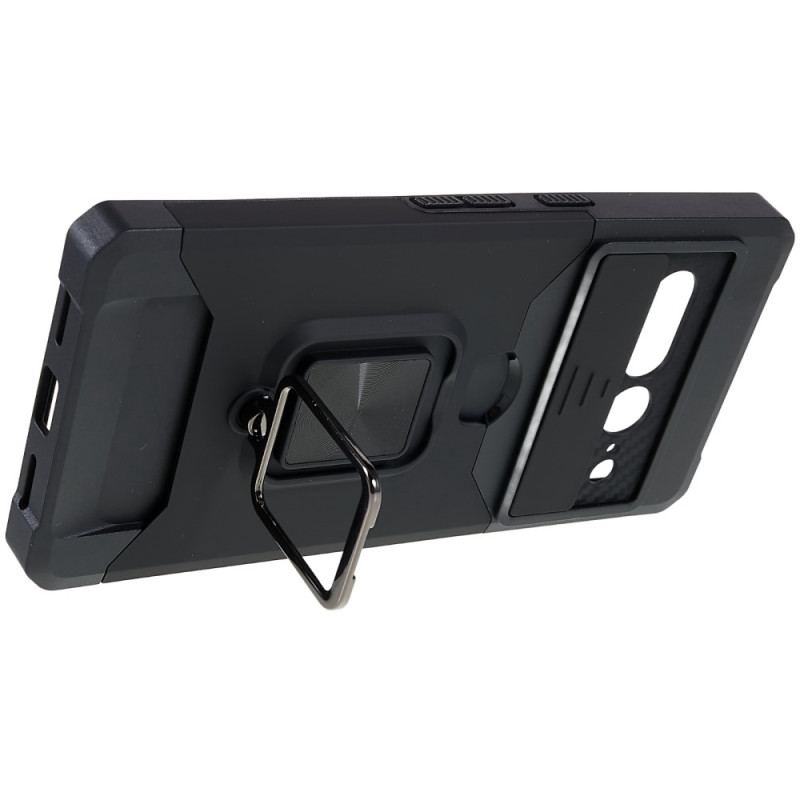 Coque Google Pixel 7 Pro Anneau-Support et Porte-Carte