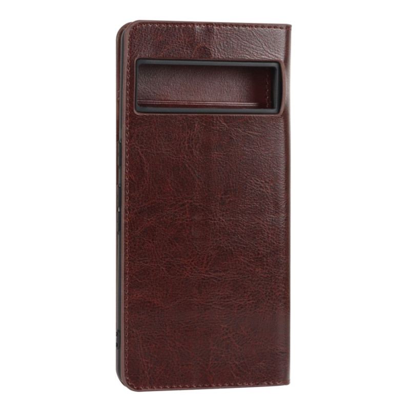 Flip Cover Google Pixel 7 Pro Vrai cuir
