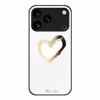 Coque iPhone 17 Pro Max Amour Blanc