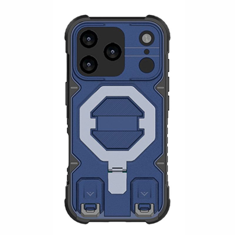 Coque iPhone 17 Pro Max Compatible MagSafe avec Support et Dragonne