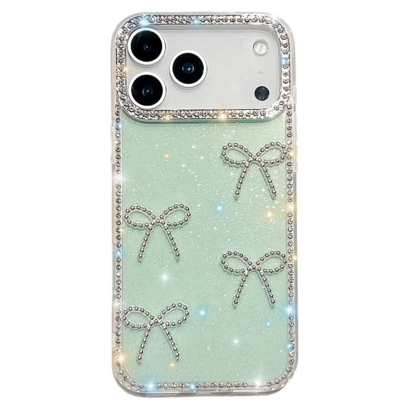 Coque iPhone 17 Pro Max Décoration Papillons et Paillettes