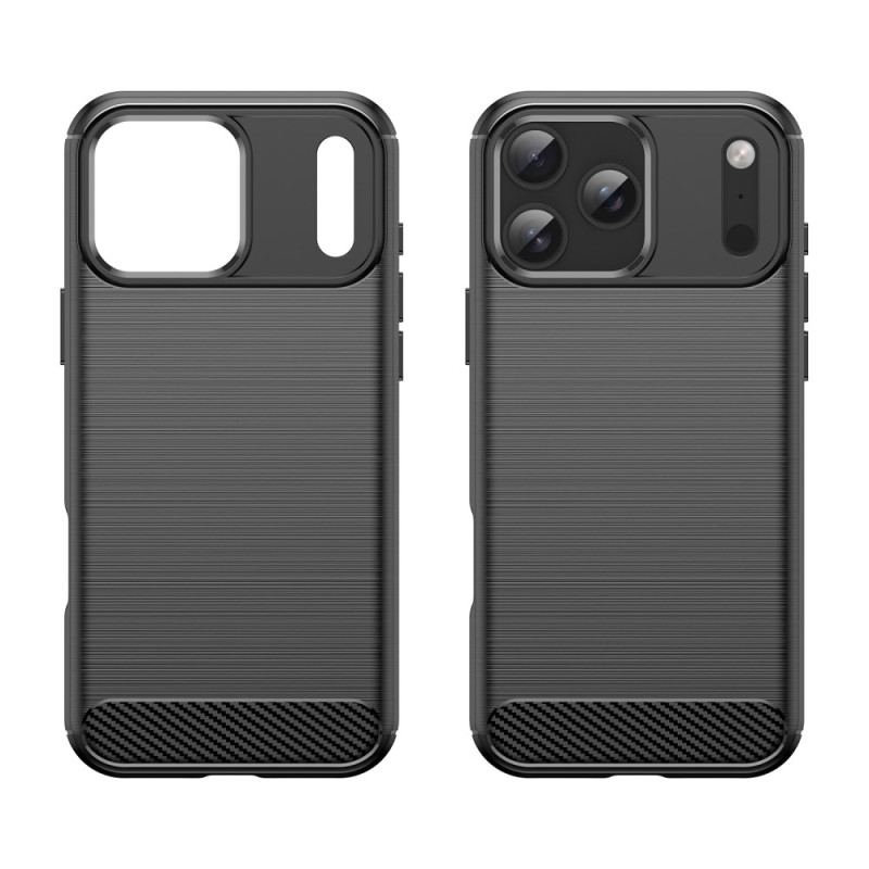 Coque iPhone 17 Pro Max Fibre Carbone Brossée