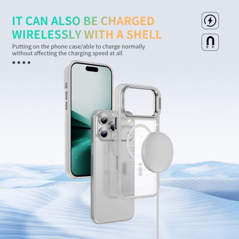 Coque iPhone 17 Pro Max Magnétique avec Support Objectif Givré