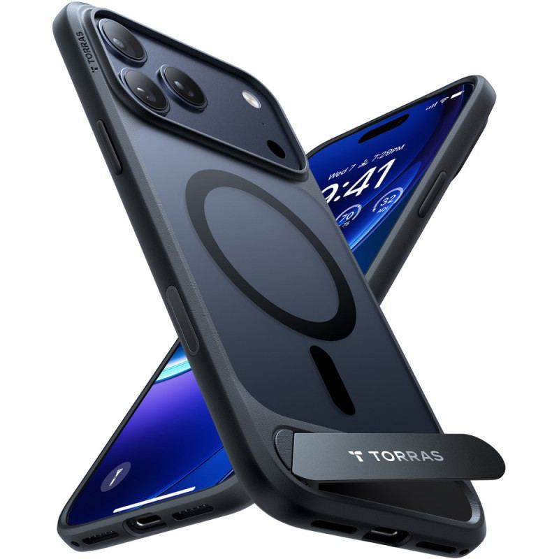 Coque iPhone 17 Pro Max MagSafe Premium Design avec Support Intégré