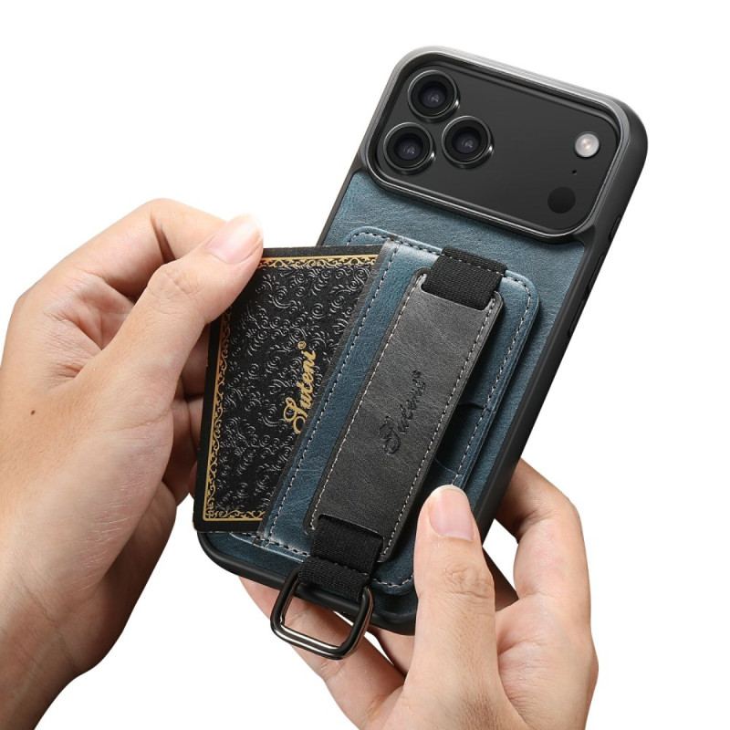Coque iPhone 17 Pro Max Porte-Cartes et Sangle SUTENI
