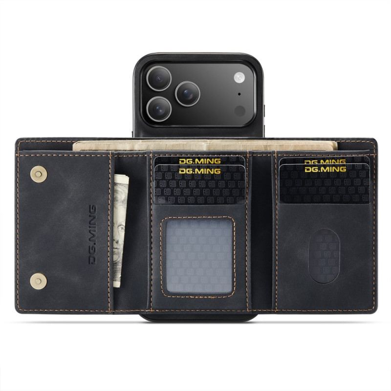 Coque iPhone 17 Pro Max Portefeuille Détachable DG.MING