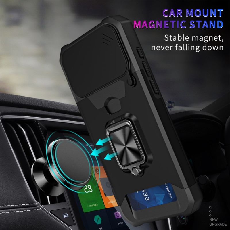 Coque iPhone 17 Pro Max Robuste Support et Couvercle Coulissant