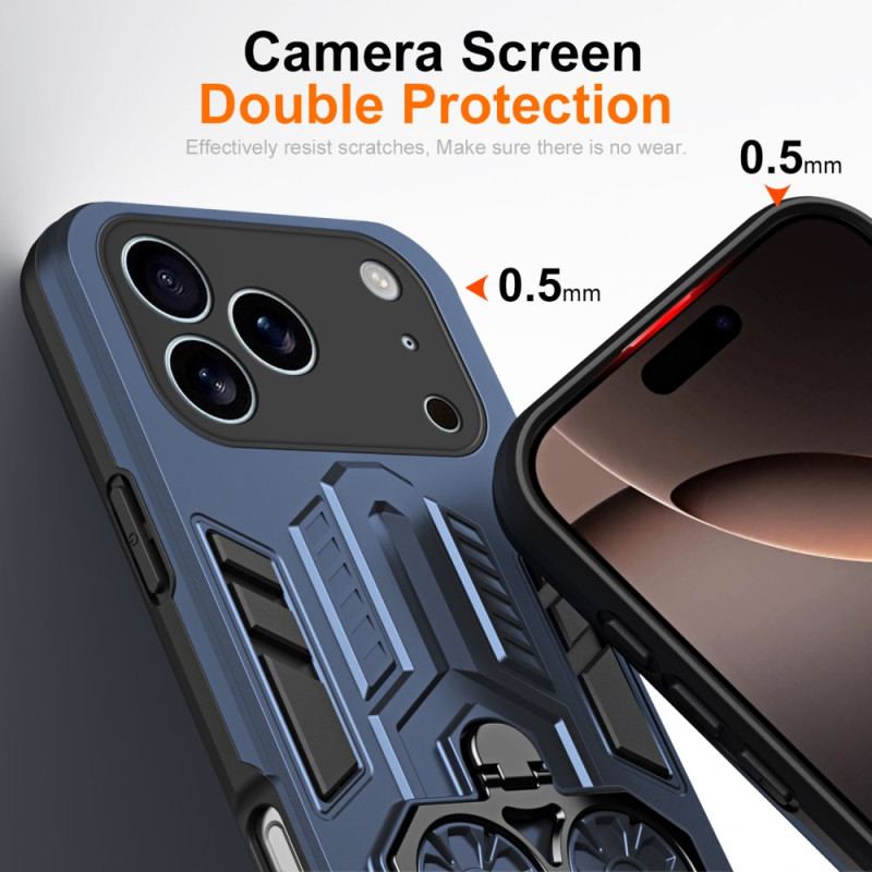 Coque iPhone 17 Pro Max Support-Anneau et Béquille