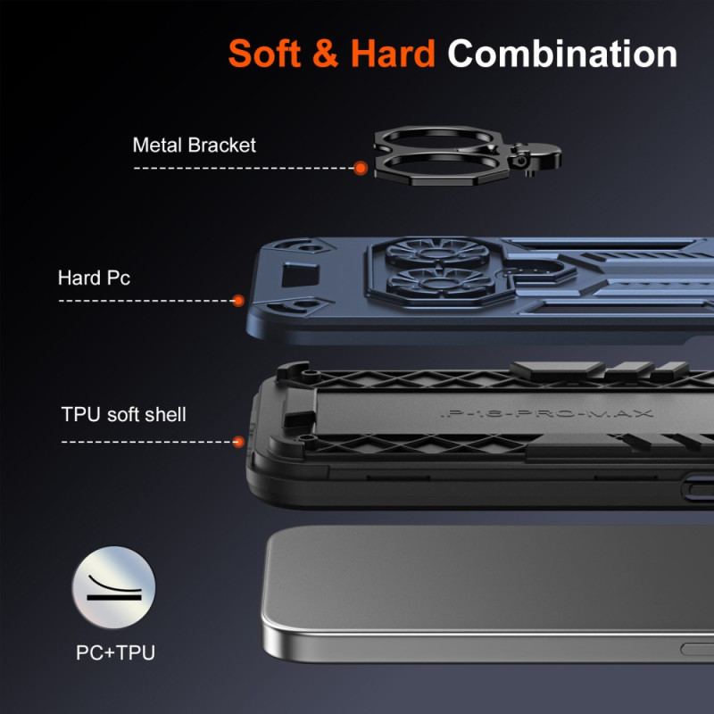 Coque iPhone 17 Pro Max Support-Anneau et Béquille