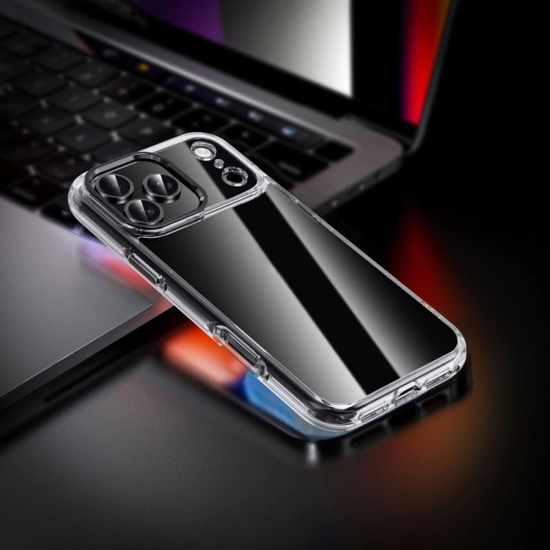 Coque pour iPhone 17 Pro Max Transparente Cadre Objectif Métallique IPAKY