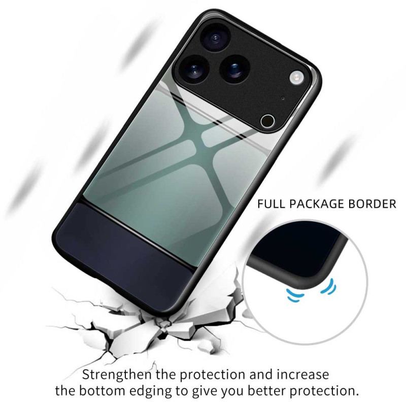 Coque iPhone 17 Pro Max Verre Trempé Bicolore