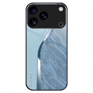 Coque iPhone 17 Pro Max Verre Trempé Design Bleu Clair