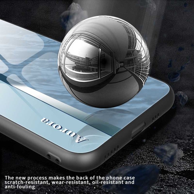 Coque iPhone 17 Pro Max Verre Trempé Design Bleu Clair