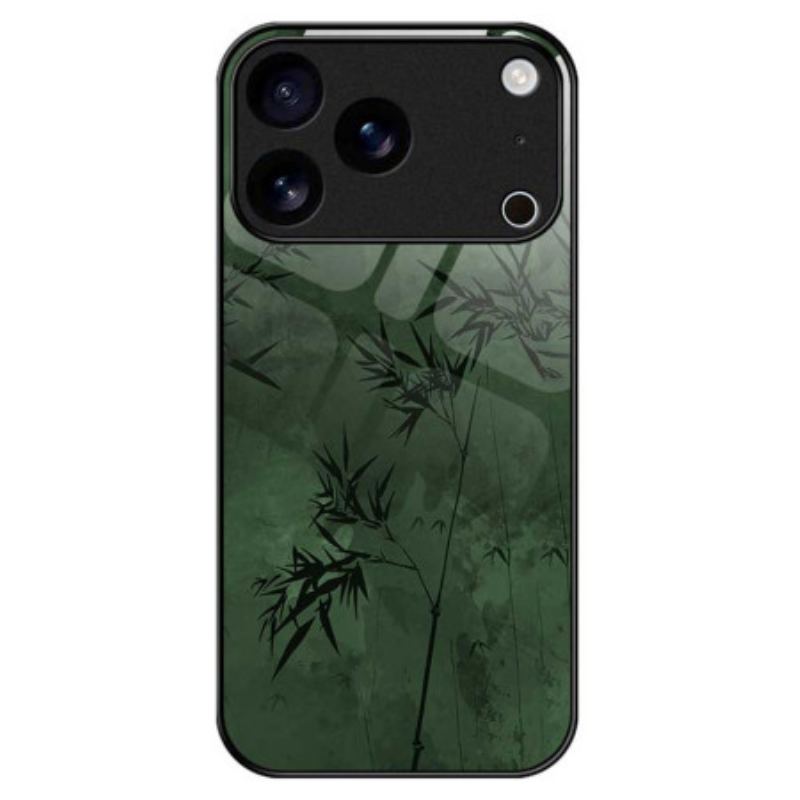 Coque iPhone 17 Pro Max Verre Trempé Encre Florale
