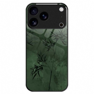 Coque iPhone 17 Pro Max Verre Trempé Encre Florale