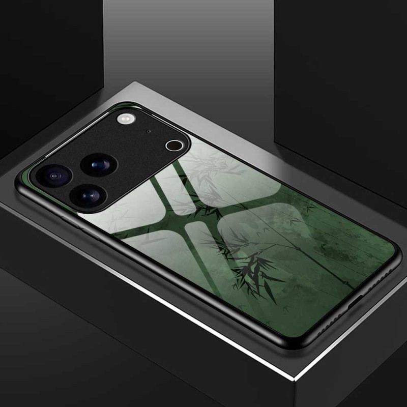 Coque iPhone 17 Pro Max Verre Trempé Encre Florale