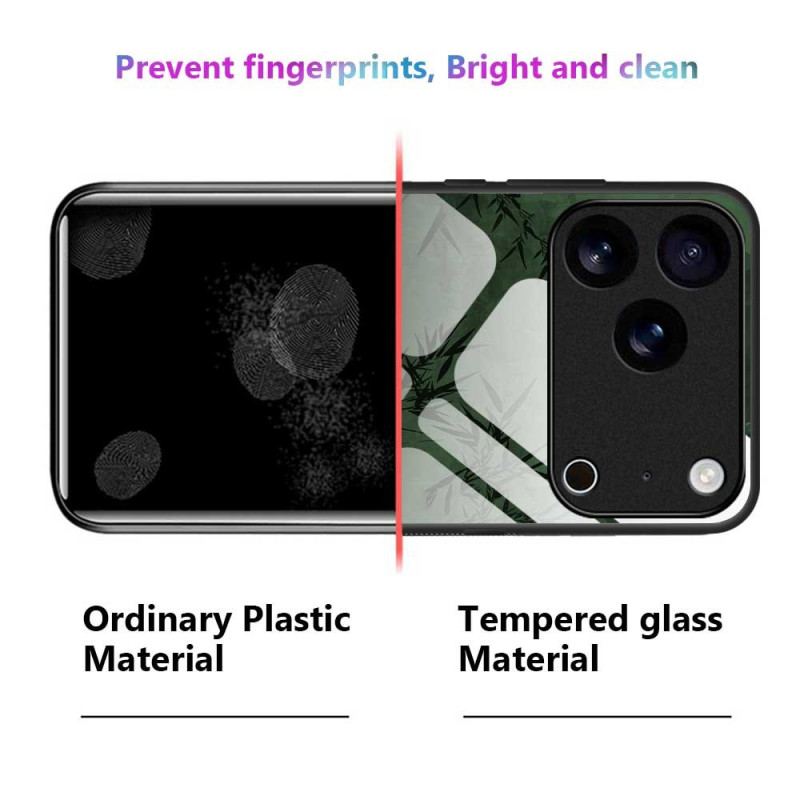 Coque iPhone 17 Pro Max Verre Trempé Encre Florale