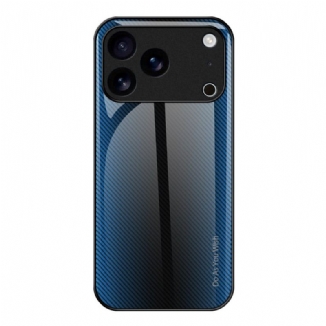 Coque iPhone 17 Pro Max Verre Trempé Fibre Carbone