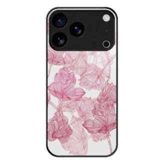 Coque iPhone 17 Pro Max Verre Trempé Floralie Rose