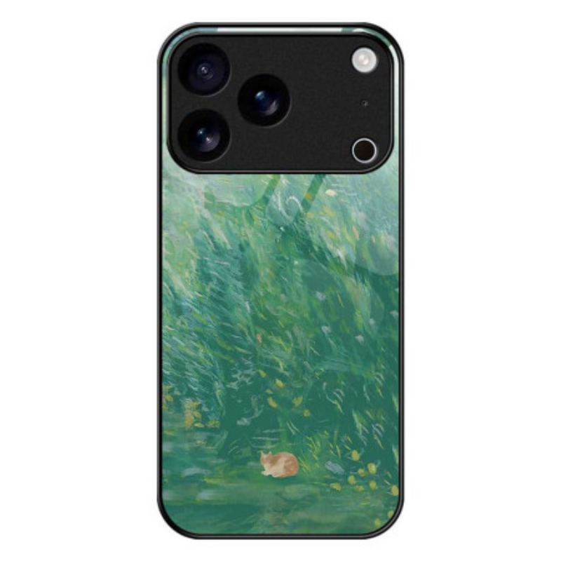 Coque iPhone 17 Pro Max Verre Trempé Peinture Chat