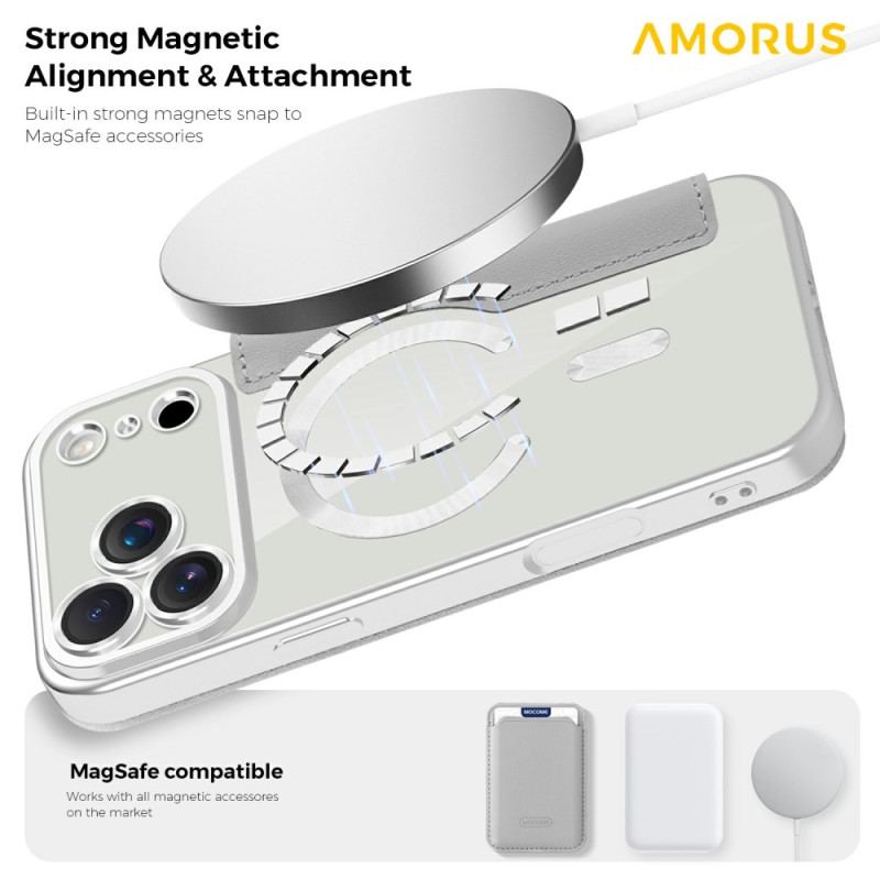 Flip Cover iPhone 17 Pro Max Compatible MagSafe avec Porte-Cartes RFID