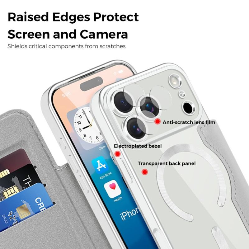 Flip Cover iPhone 17 Pro Max Compatible MagSafe Matelassée