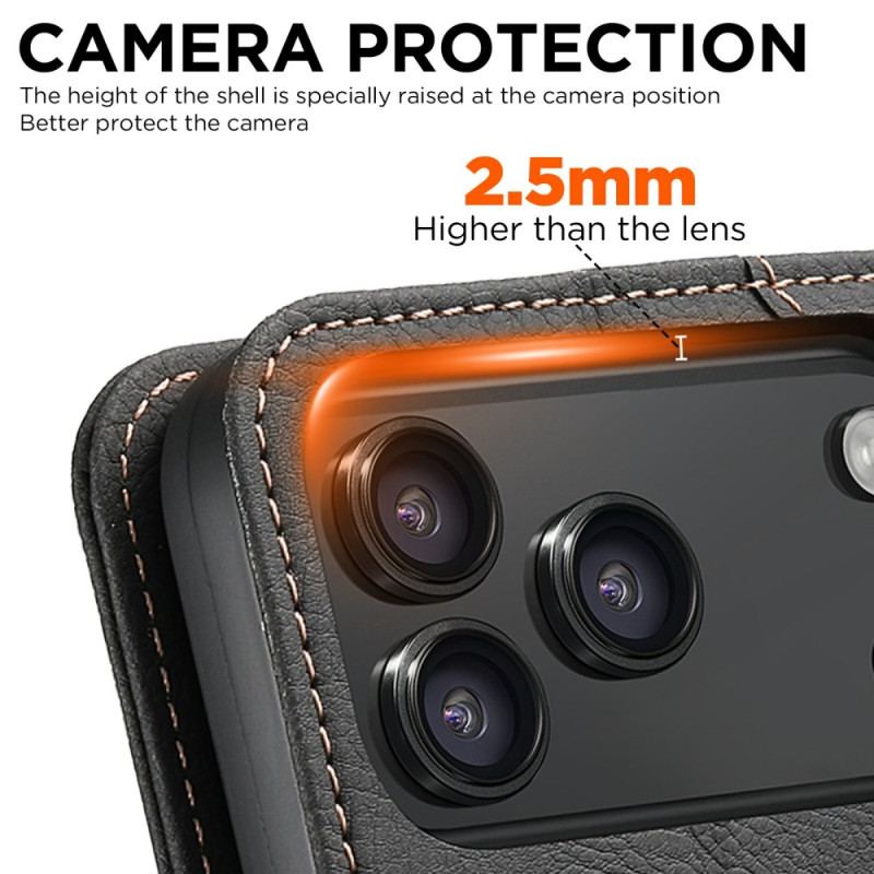 Flip Cover iPhone 17 Pro Max Compatible MagSafe Premium Vintage