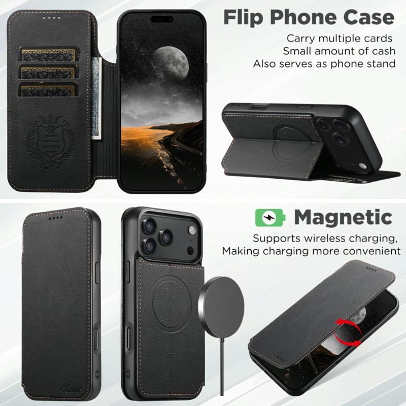 Flip Cover iPhone 17 Pro Max Compatible MagSafe SUTENI