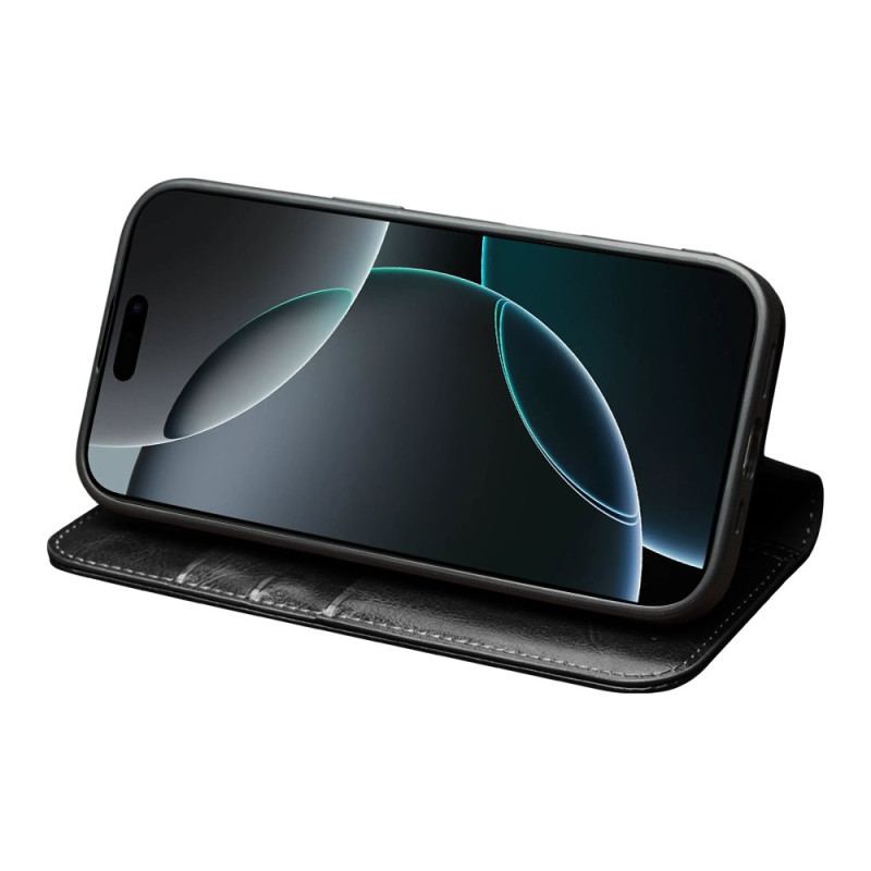 Flip Cover iPhone 17 Pro Max Cuir Cuir QIALINO