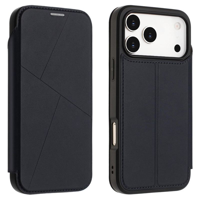 Flip Cover iPhone 17 Pro Max Fermeture Magnétique et Porte-Cartes