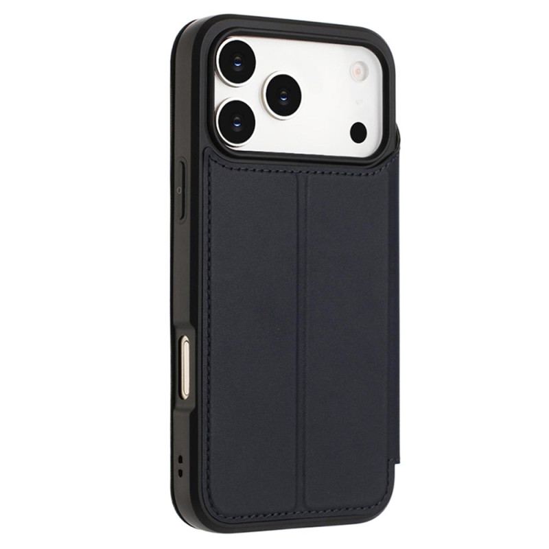 Flip Cover iPhone 17 Pro Max Fermeture Magnétique et Porte-Cartes