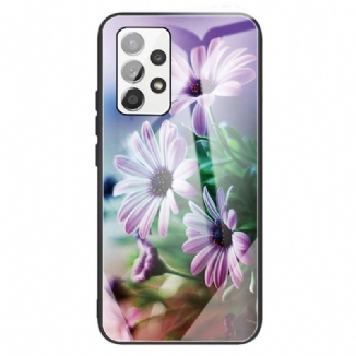 Coque Samsung Galaxy A13 Verre Trempé Fleurs