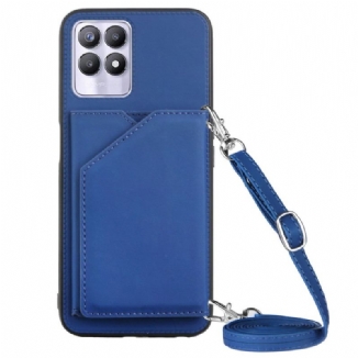 Coque Realme 8i Bandoulière Porte-cartes