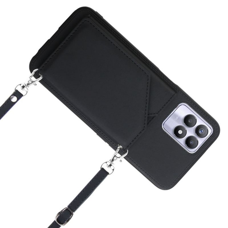 Coque Realme 8i Bandoulière Porte-cartes