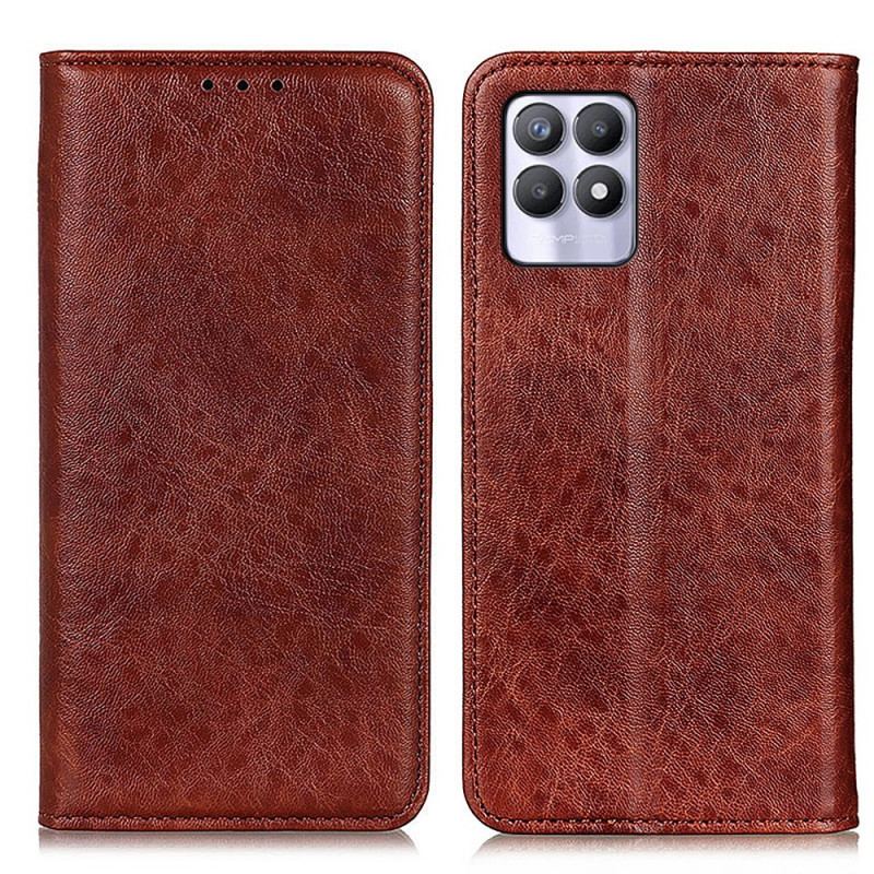 Flip Cover Realme 8i Texture Cuir