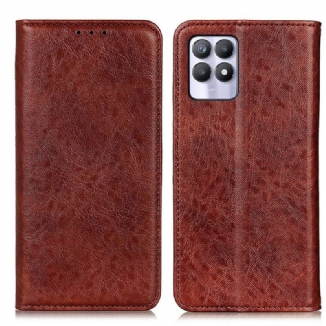 Flip Cover Realme 8i Texture Cuir