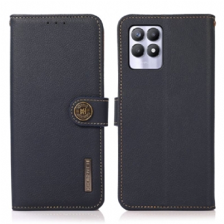 Housse Realme 8i Cuir Véritable KHAZNEH RFID