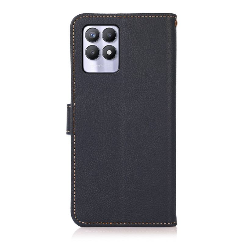 Housse Realme 8i Cuir Véritable KHAZNEH RFID