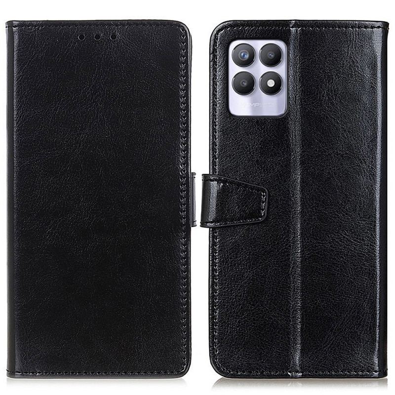 Housse Realme 8i Effet Cuir Brillant Simple