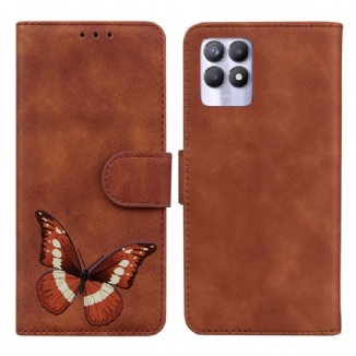Housse Realme 8i Skin-Touch Papillon