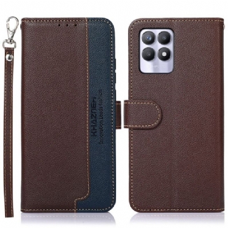 Housse Realme 8i Style Litchi RFID KHAZNEH