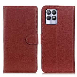 Housse Realme 8i Traditionnellement Litchi
