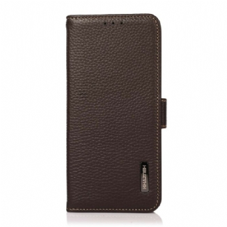 Housse Oppo Find X3 Neo Cuir Litchi KHAZNEH RFID