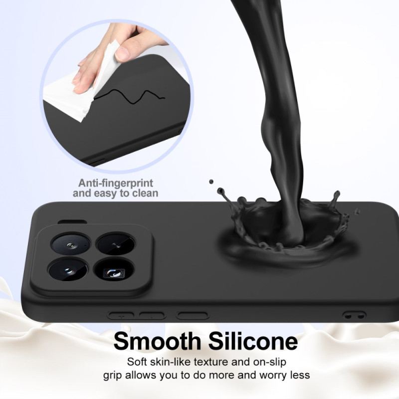 Coque Xiaomi 15 Pro Compatible MagSafe Silicone Liquide à Lanière